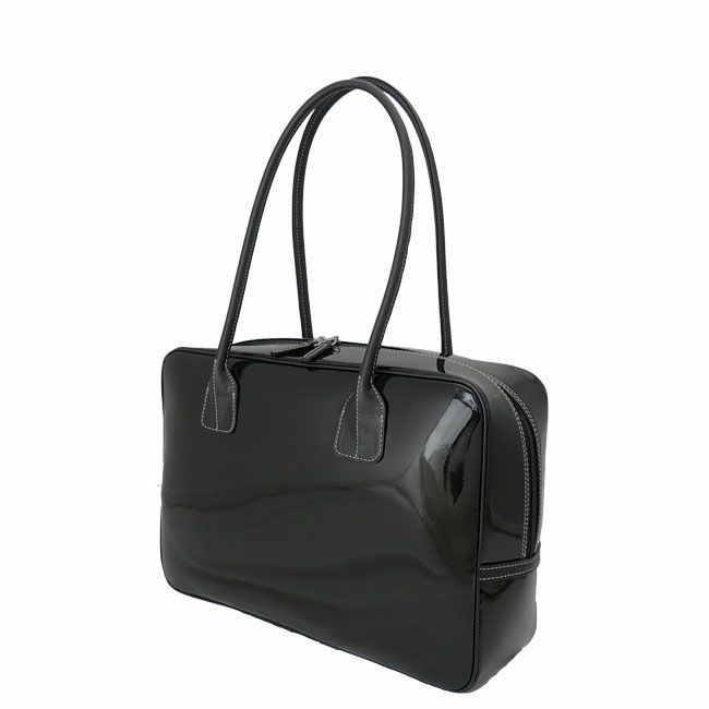 セレブボストンボストンバッグ レディース エナメル【濱野皮革工藝