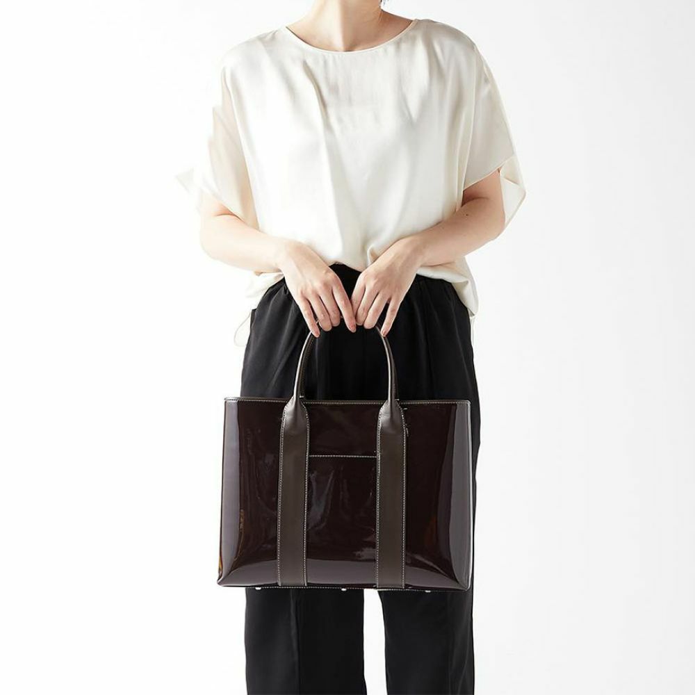 セレブトートA4収納 トートバッグ エナメル【濱野皮革工藝