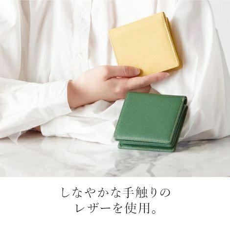 濱野皮革工藝】グレース ウォレット スペラ本革 折りたたみ財布 レザー