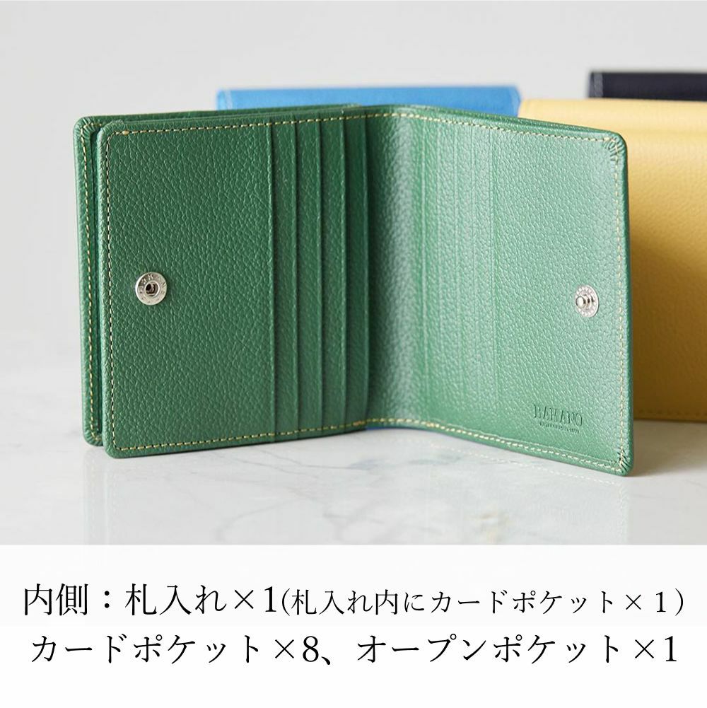 濱野皮革工藝】グレース ウォレット スペラ本革 折りたたみ財布 レザー
