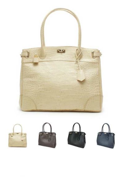 クロコ クラッシーアーバントートA4 収納 トートバッグ【濱野皮革工藝