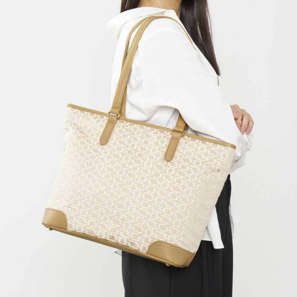 ハナエルジャガードトートバッグ【濱野皮革工藝 HAMANO