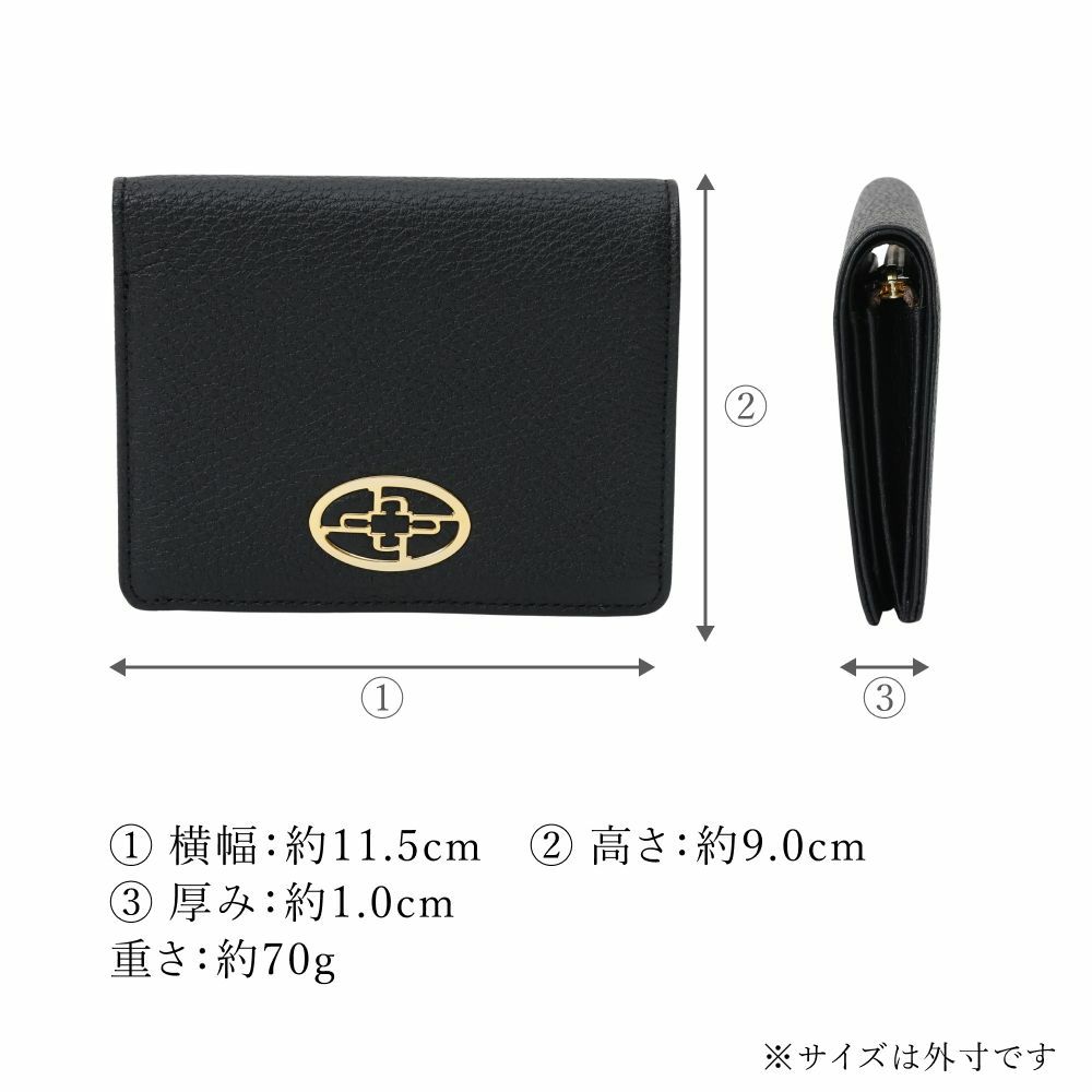 皇室御用達:傳濱野 ゴールド レザー 二つ折り財布 濱野皮革工藝 HAMANO】皇室御用達 ハナエル 二つ折り財布